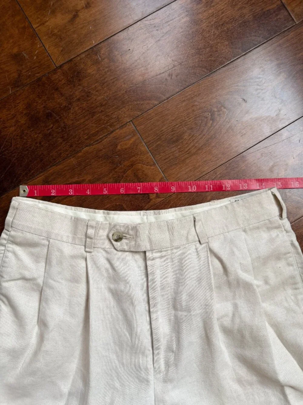 Slates by Levi Strauss & Co. Business Pants Size 32x30, Cream Linen